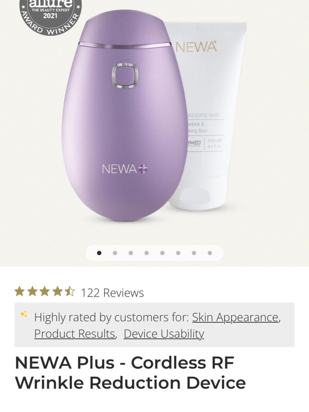 NEWA Plus - Cordless RF
Wrinkle Reduction Device - Picture 2 of 6
